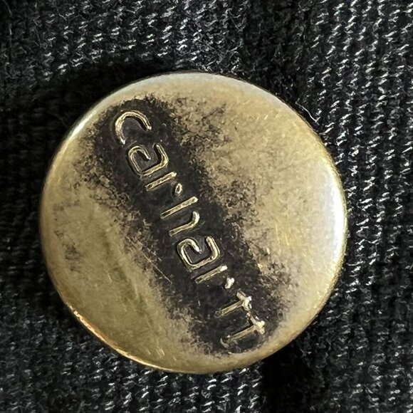 Carhartt Mens 40x32 Duck Loose Fit Canvas Black Utility Chore Pants Carpenter - Picture 7 of 16